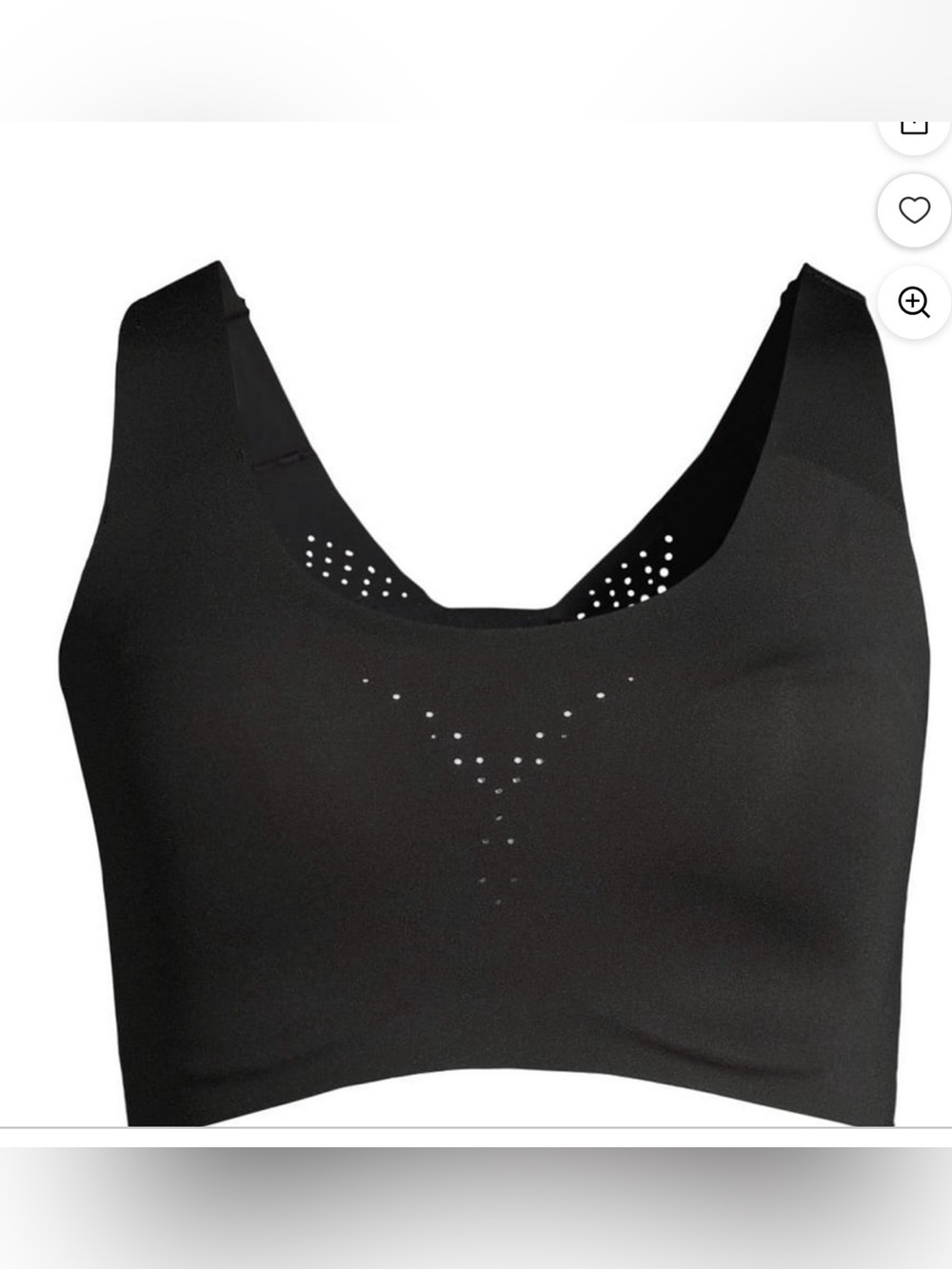 Avia Seamless Black Wireless High Impact Sports Bra